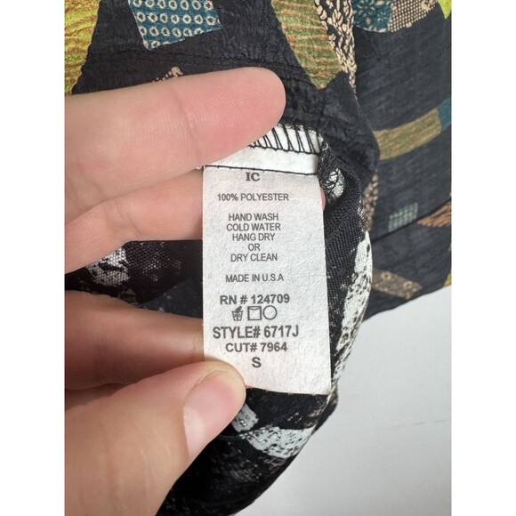 IC By Connie K  Multicolor Geometric High Low Jacket Women’s Size Small - Picture 7 of 9